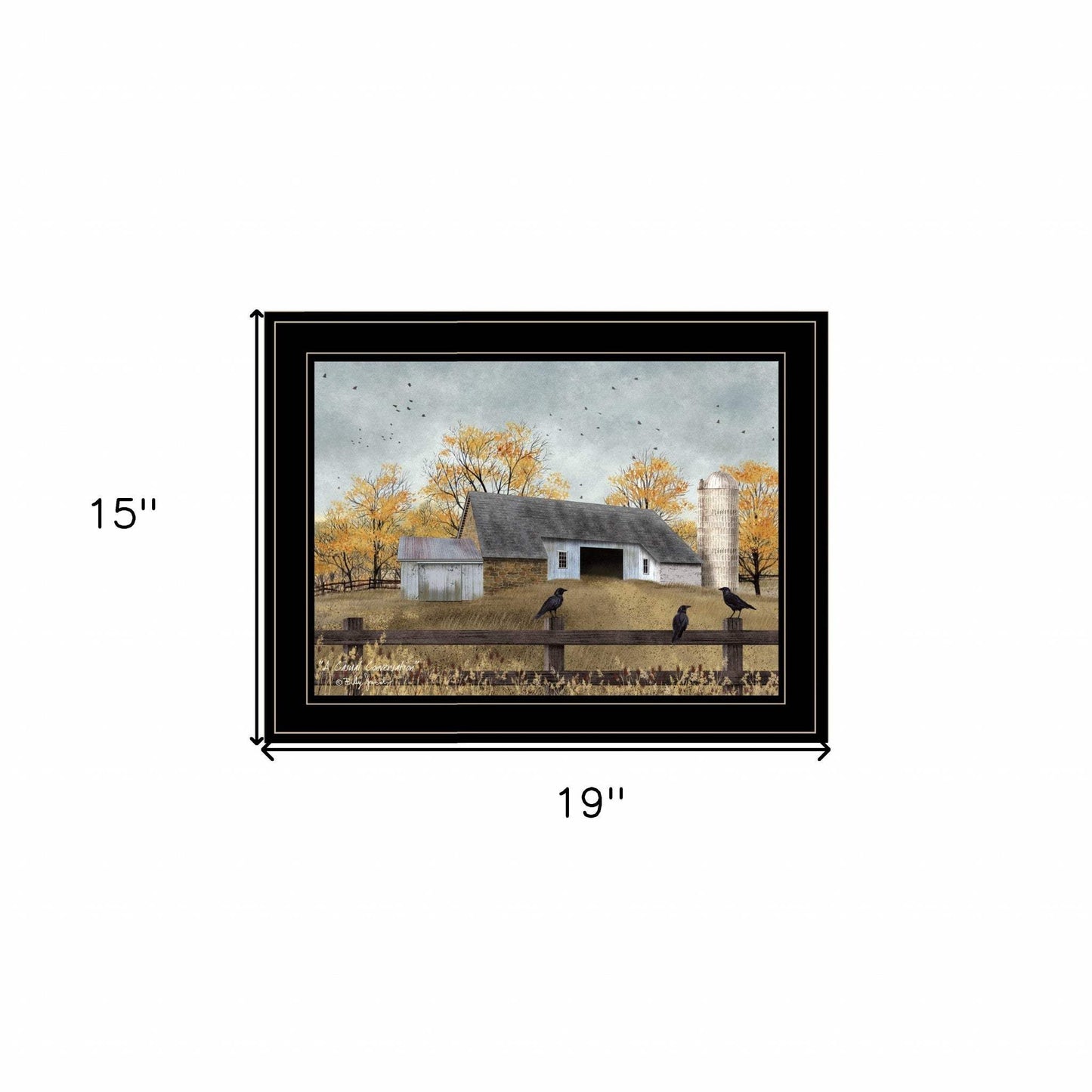 A Casual Conversation 4 Black Framed Print Wall Art - Homeroots - Flyclothing LLC