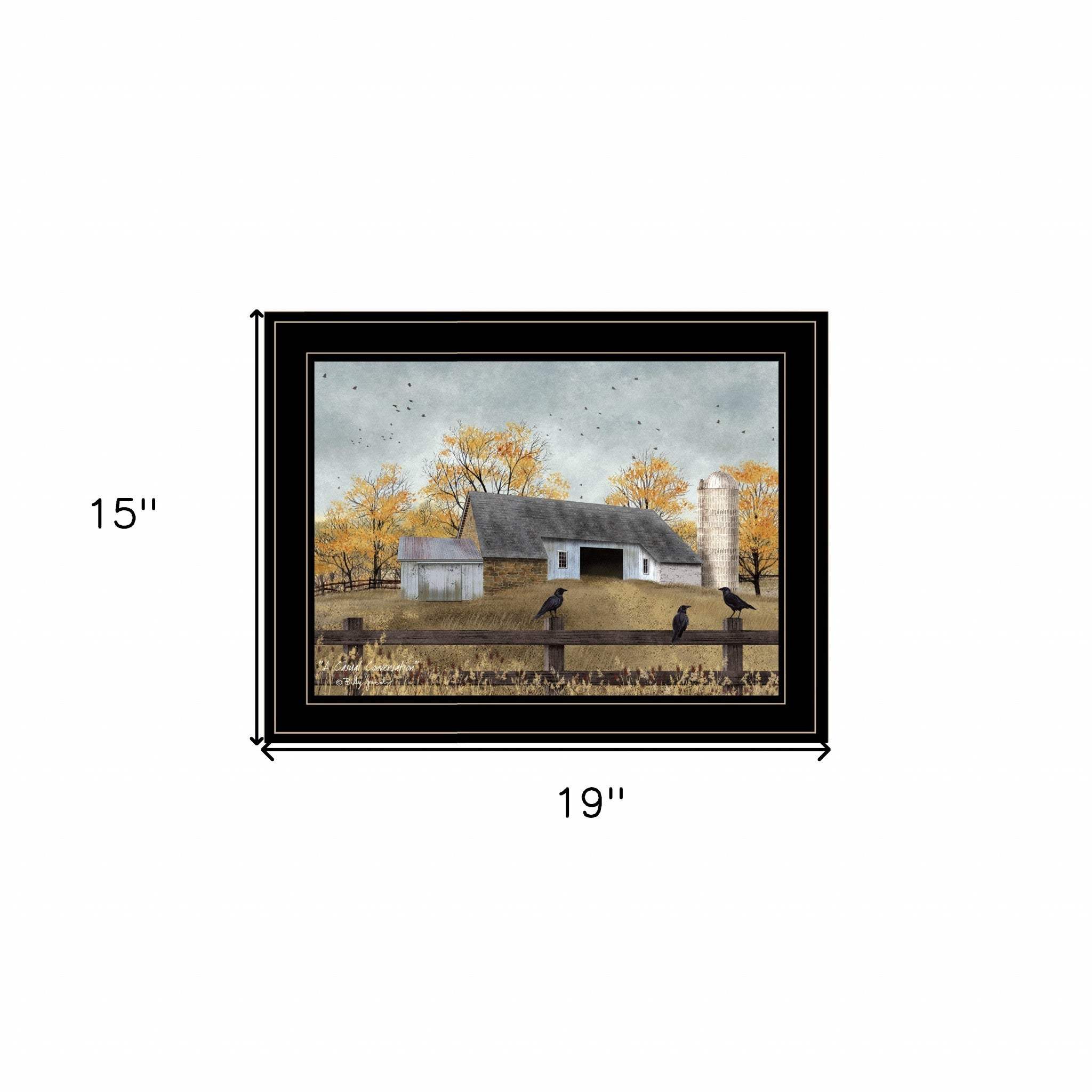 A Casual Conversation 4 Black Framed Print Wall Art - Homeroots - Flyclothing LLC