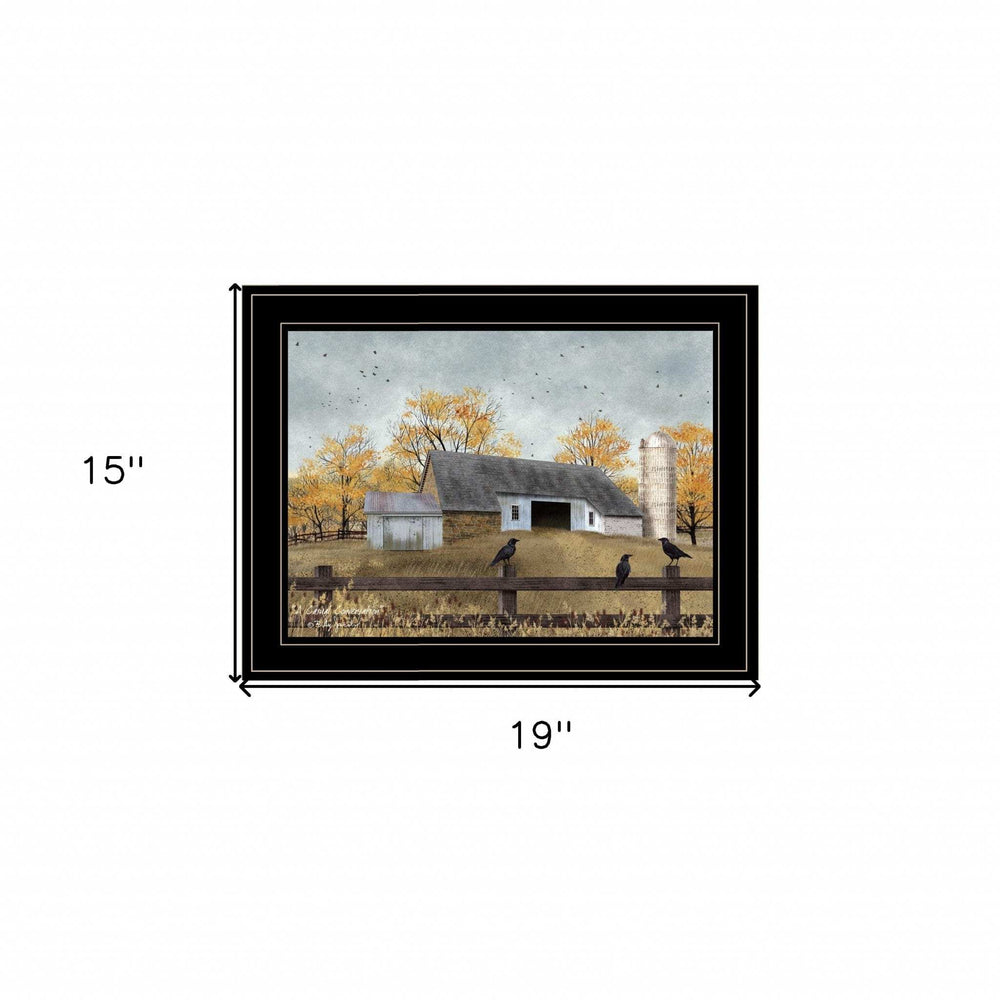 A Casual Conversation 4 Black Framed Print Wall Art - Homeroots - Flyclothing LLC