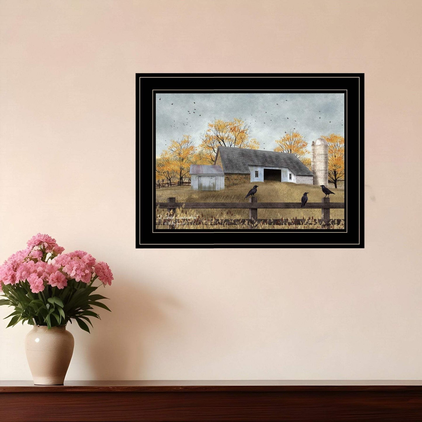 A Casual Conversation 4 Black Framed Print Wall Art - Homeroots - Flyclothing LLC