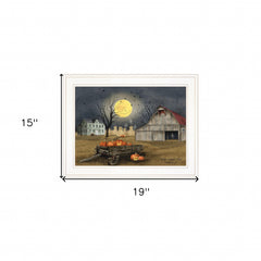 Spooky Harvest Moon 2 White Framed Print Kitchen Wall Art