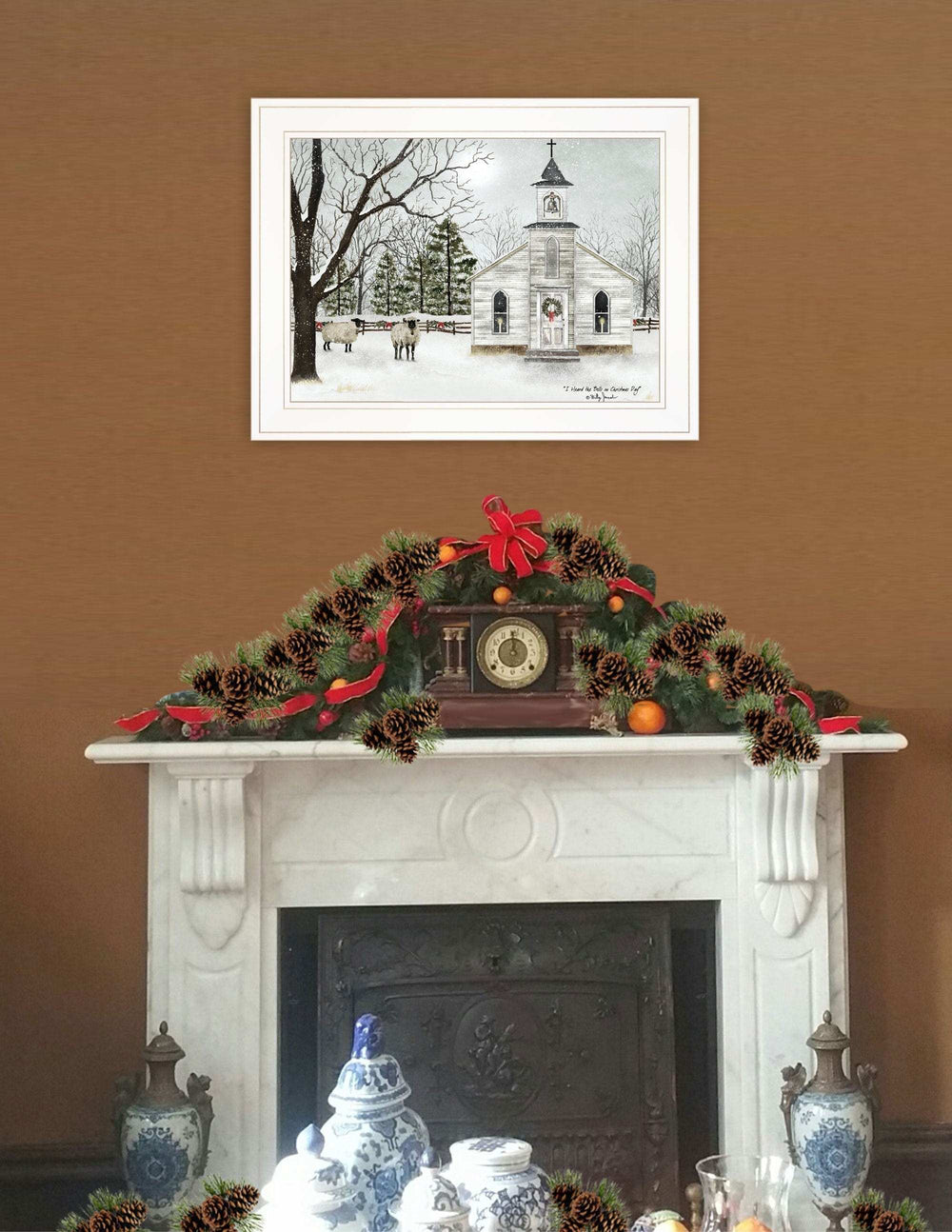 I Heard the Bells on Christmas 1 White Framed Print Wall Art - Homeroots - Flyclothing LLC