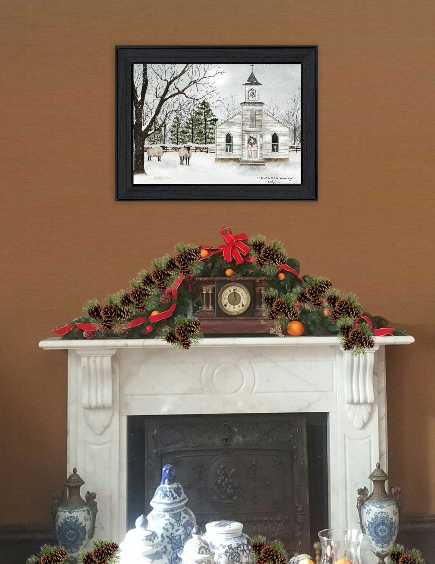 I Heard the Bells on Christmas 2 Black Framed Print Wall Art - Homeroots - Flyclothing LLC