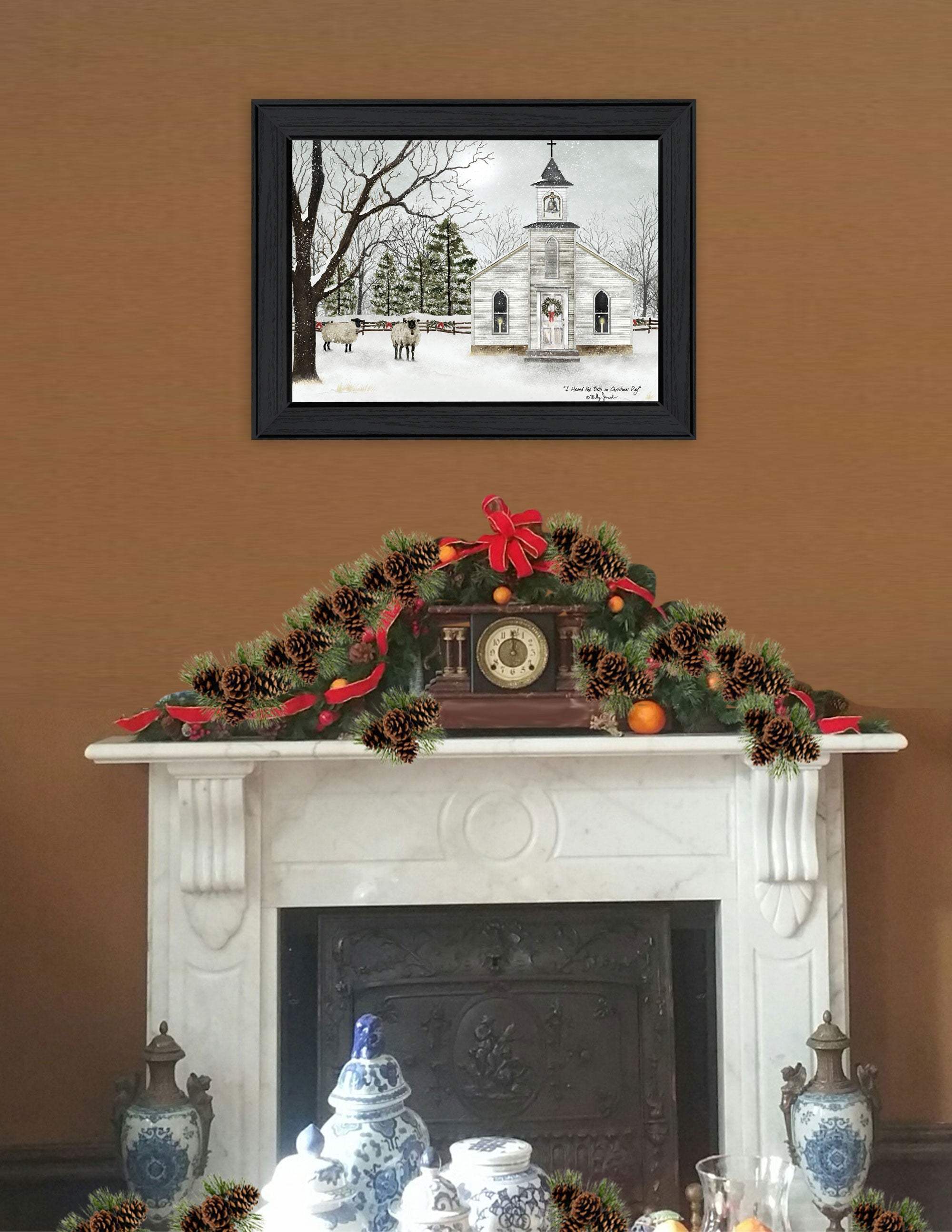 I Heard the Bells on Christmas 2 Black Framed Print Wall Art - Homeroots - Flyclothing LLC