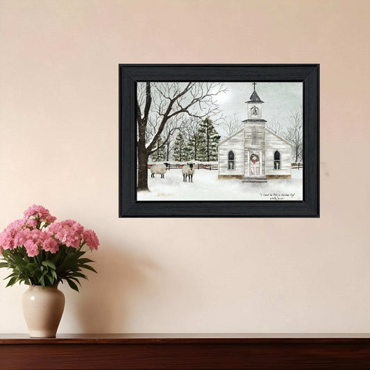 I Heard the Bells on Christmas 2 Black Framed Print Wall Art - Homeroots - Flyclothing LLC