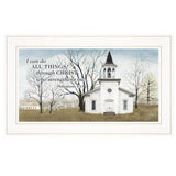 I Can Do All Things 2 White Framed Print Wall Art - Homeroots