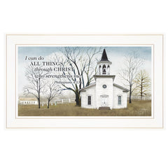 I Can Do All Things 2 White Framed Print Wall Art - Homeroots