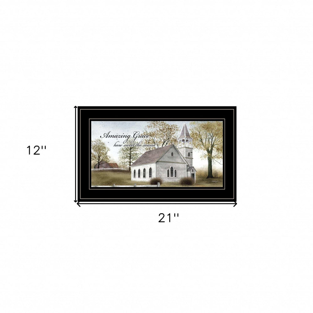 Amazing Grace 6 Black Framed Print Wall Art - Homeroots - Flyclothing LLC