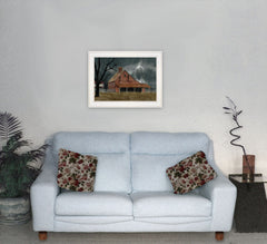 Dark and Stormy Night 2 White Framed Print Wall Art - Homeroots