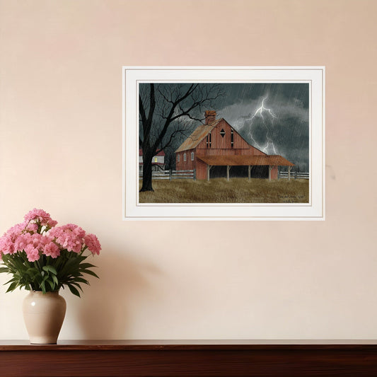 Dark and Stormy Night 2 White Framed Print Wall Art - Homeroots