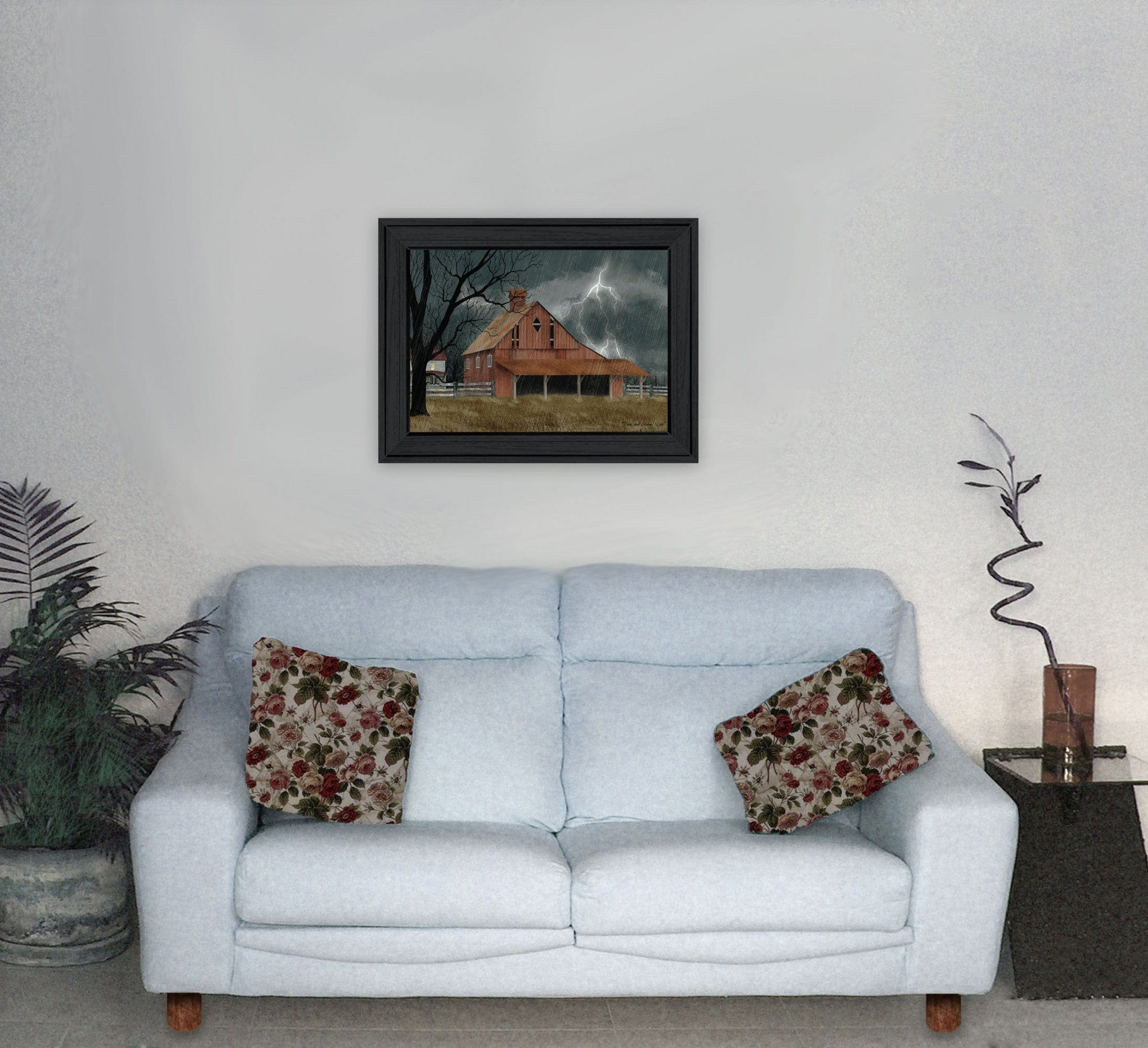 Dark and Stormy Night 3 Black Framed Print Wall Art - Homeroots