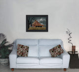 Dark and Stormy Night 3 Black Framed Print Wall Art - Homeroots - Flyclothing LLC