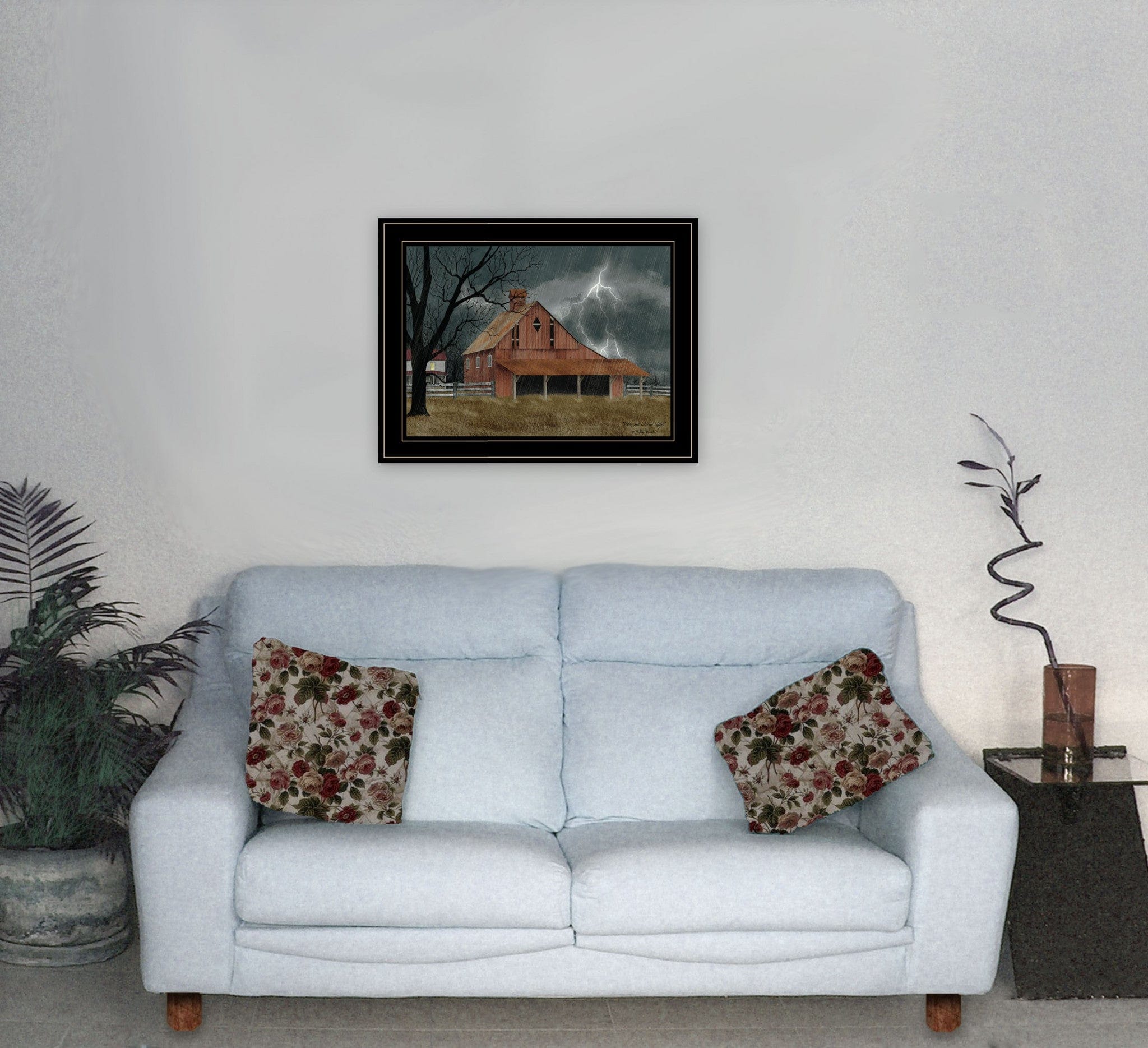 Dark and Stormy Night 4 Black Framed Print Wall Art - Homeroots