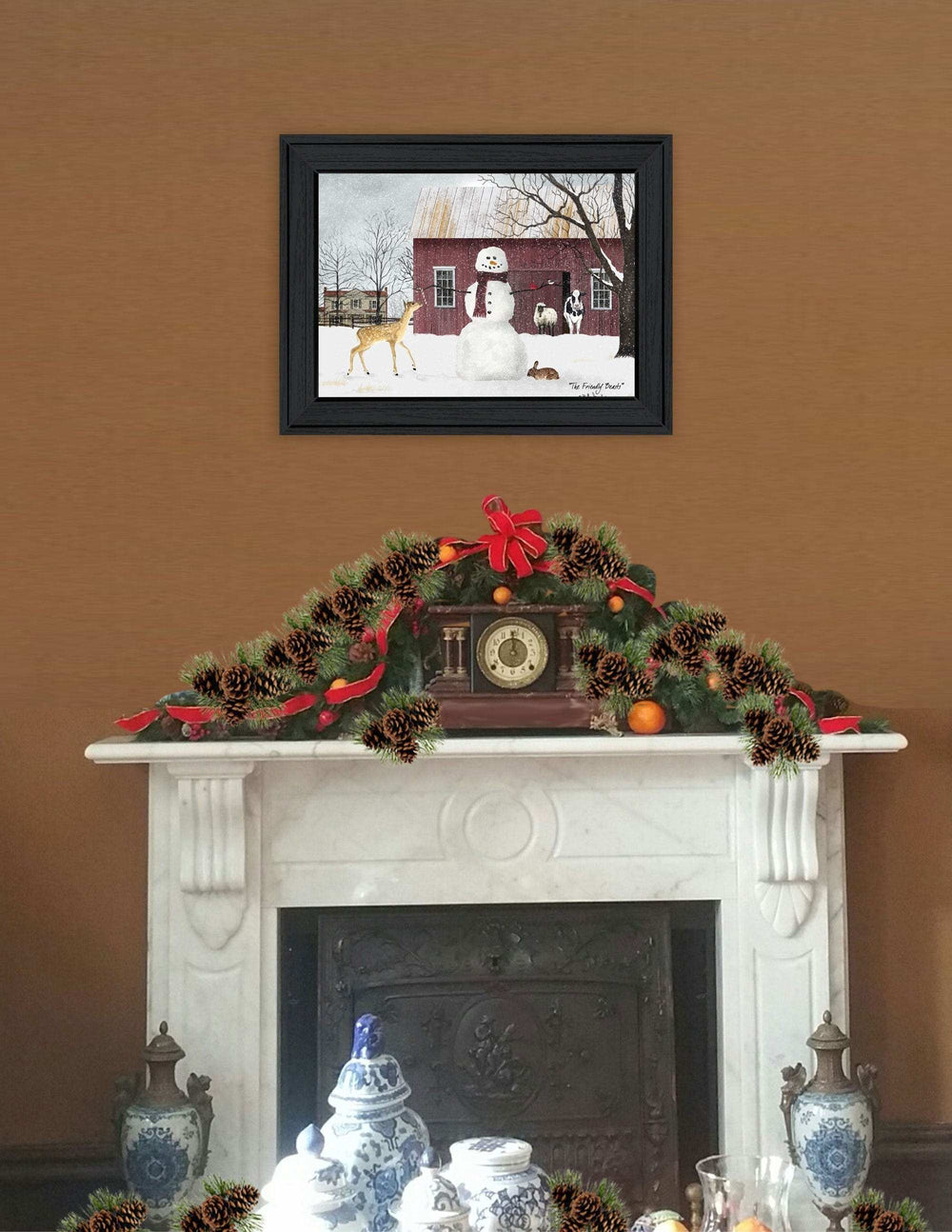 The Friendly Beasts 3 Black Framed Print Wall Art - Homeroots - Flyclothing LLC