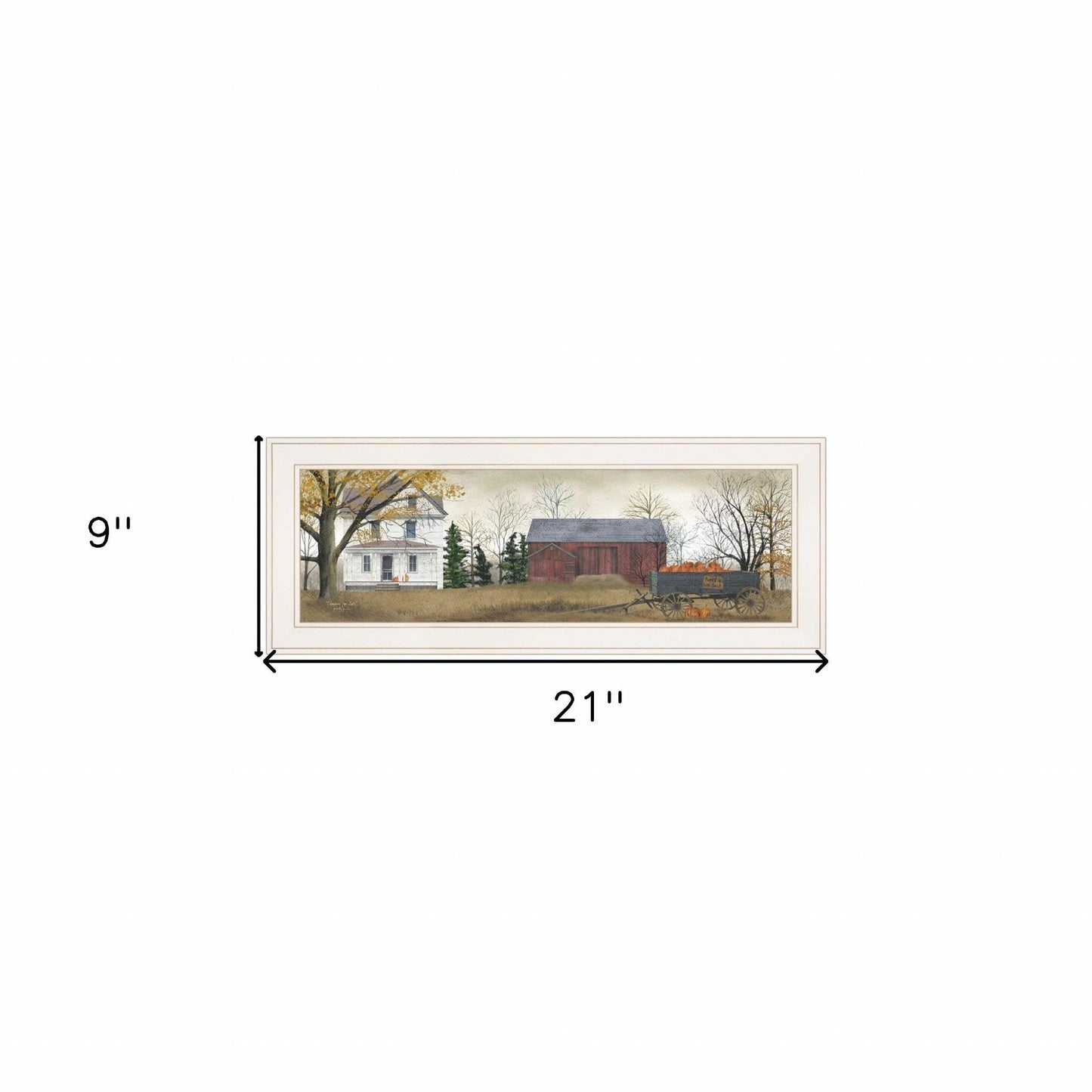 Pumpkins For Sale 2 White Framed Print Wall Art - Homeroots - Flyclothing LLC