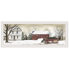 Christmas Trees for Sale 6 White Framed Print Wall Art - Homeroots