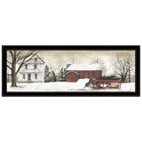 Christmas Trees for Sale Black Grooved Frame Wall Art - Homeroots