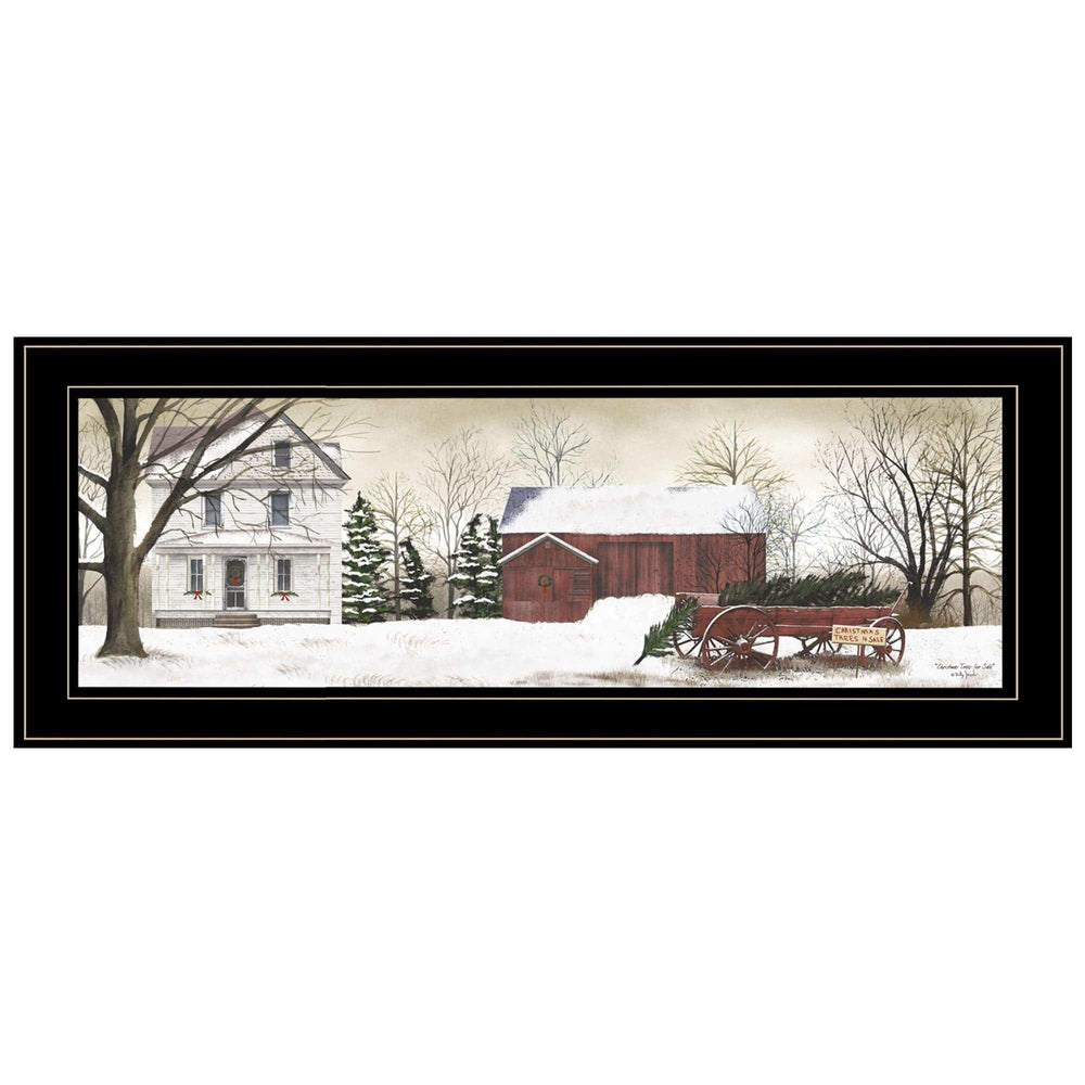 Christmas Trees for Sale 3 Black Framed Print Wall Art - Homeroots - Flyclothing LLC