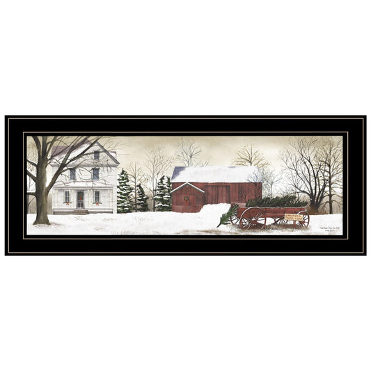 Christmas Trees for Sale 3 Black Framed Print Wall Art - Homeroots