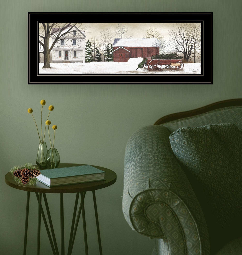 Christmas Trees for Sale 3 Black Framed Print Wall Art - Homeroots - Flyclothing LLC