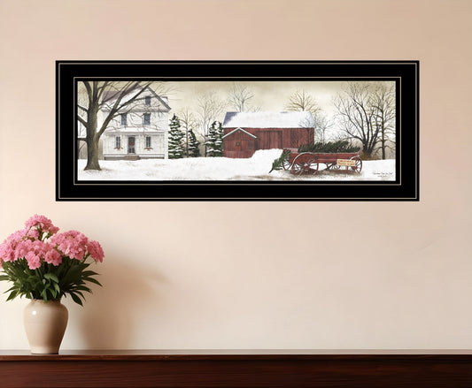 Christmas Trees for Sale 3 Black Framed Print Wall Art - Homeroots