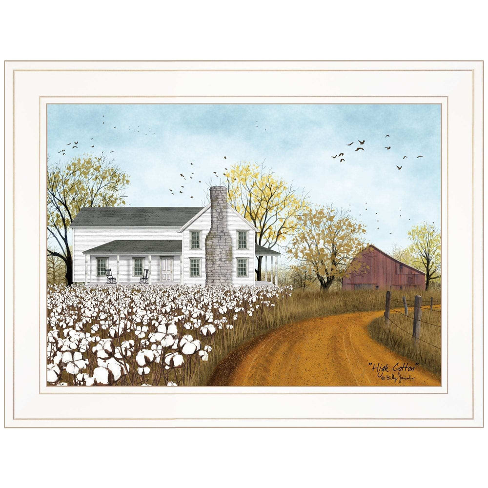 High Cotton 1 White Framed Print Wall Art - Homeroots - Flyclothing LLC