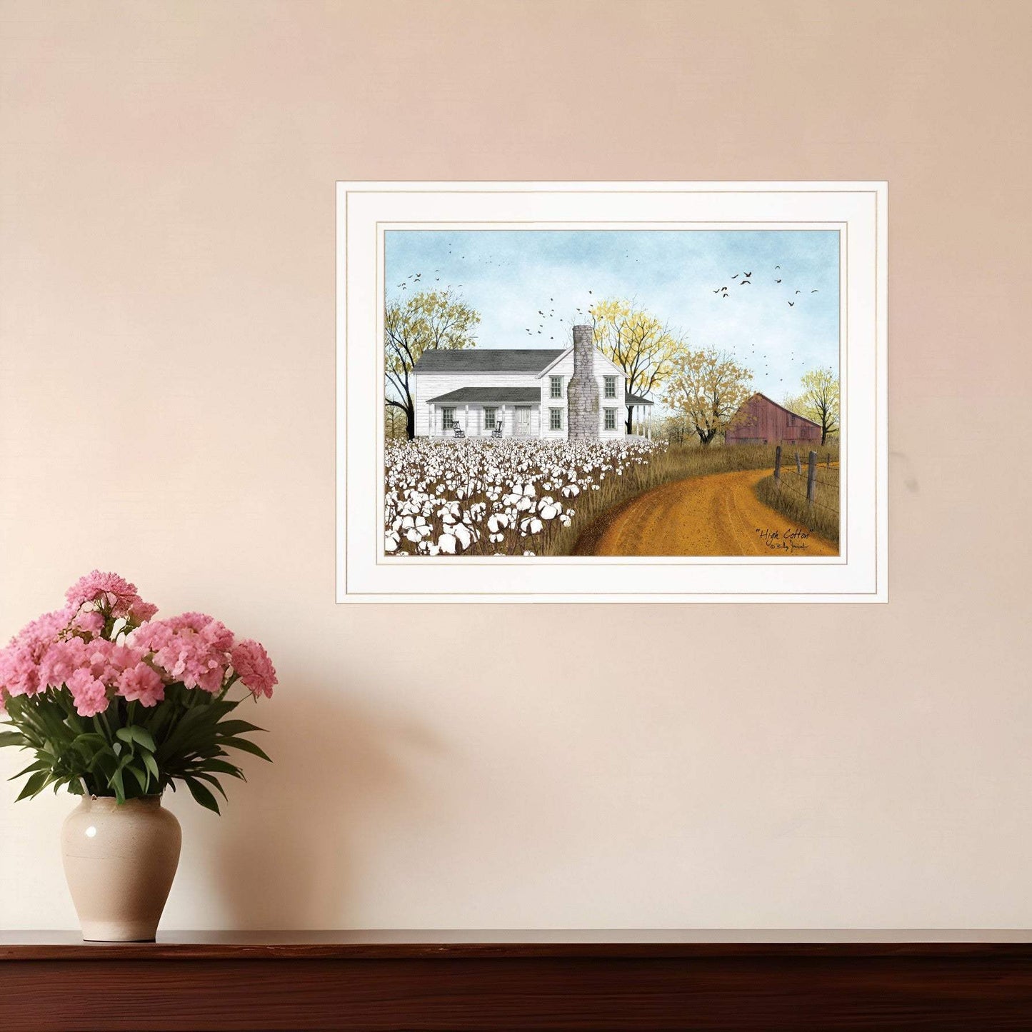 High Cotton 1 White Framed Print Wall Art - Homeroots - Flyclothing LLC
