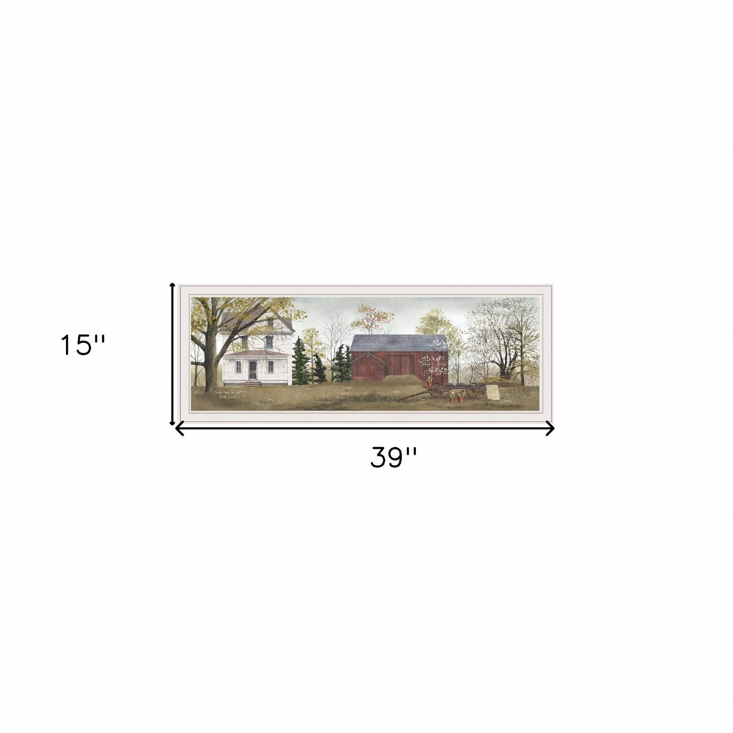 Spring Flowers for Sale 6 White Framed Print Wall Art - Homeroots - Flyclothing LLC