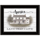 America 2 Black Framed Print Wall Art - Homeroots - Flyclothing LLC