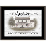 America 2 Black Framed Print Wall Art - Homeroots