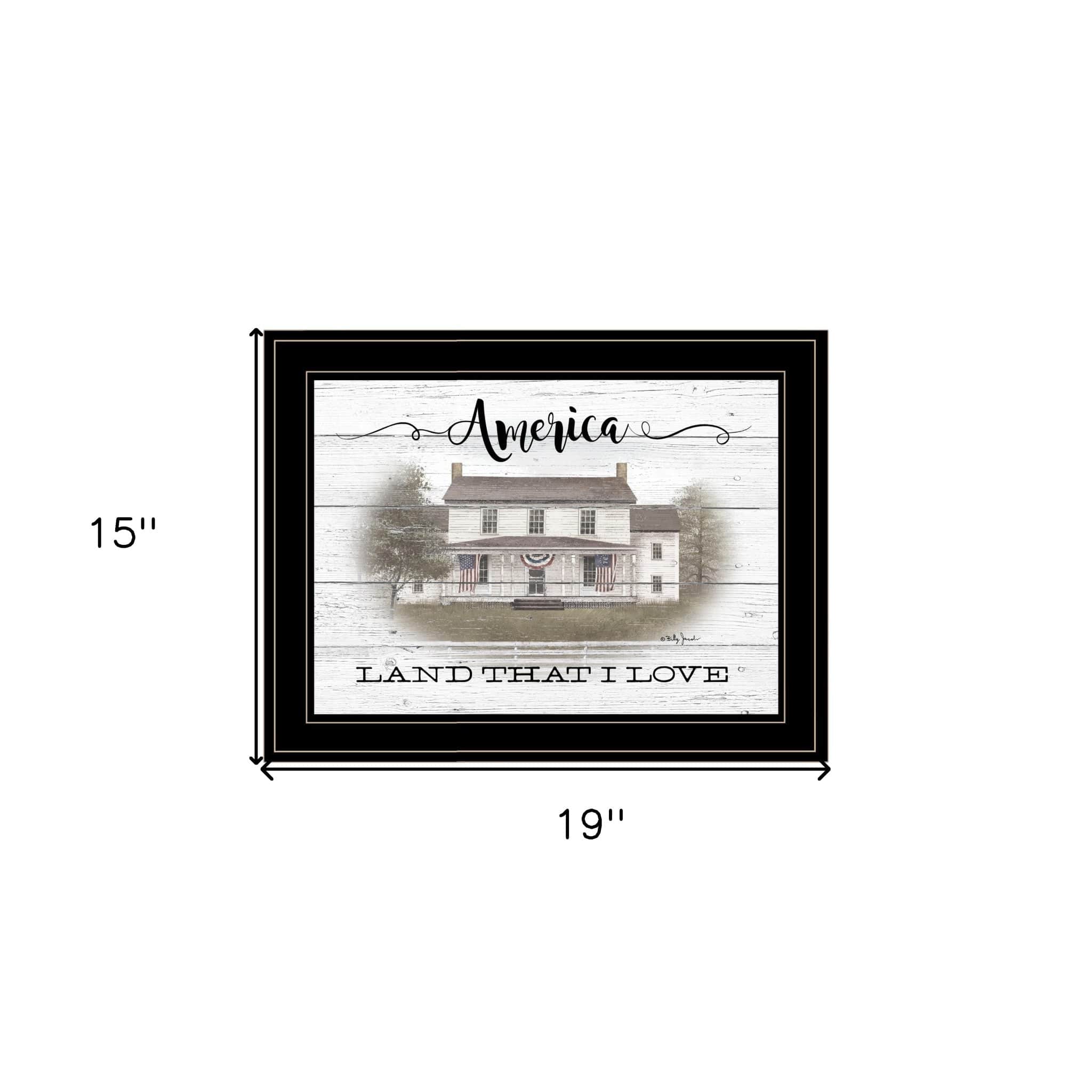 America 2 Black Framed Print Wall Art - Homeroots