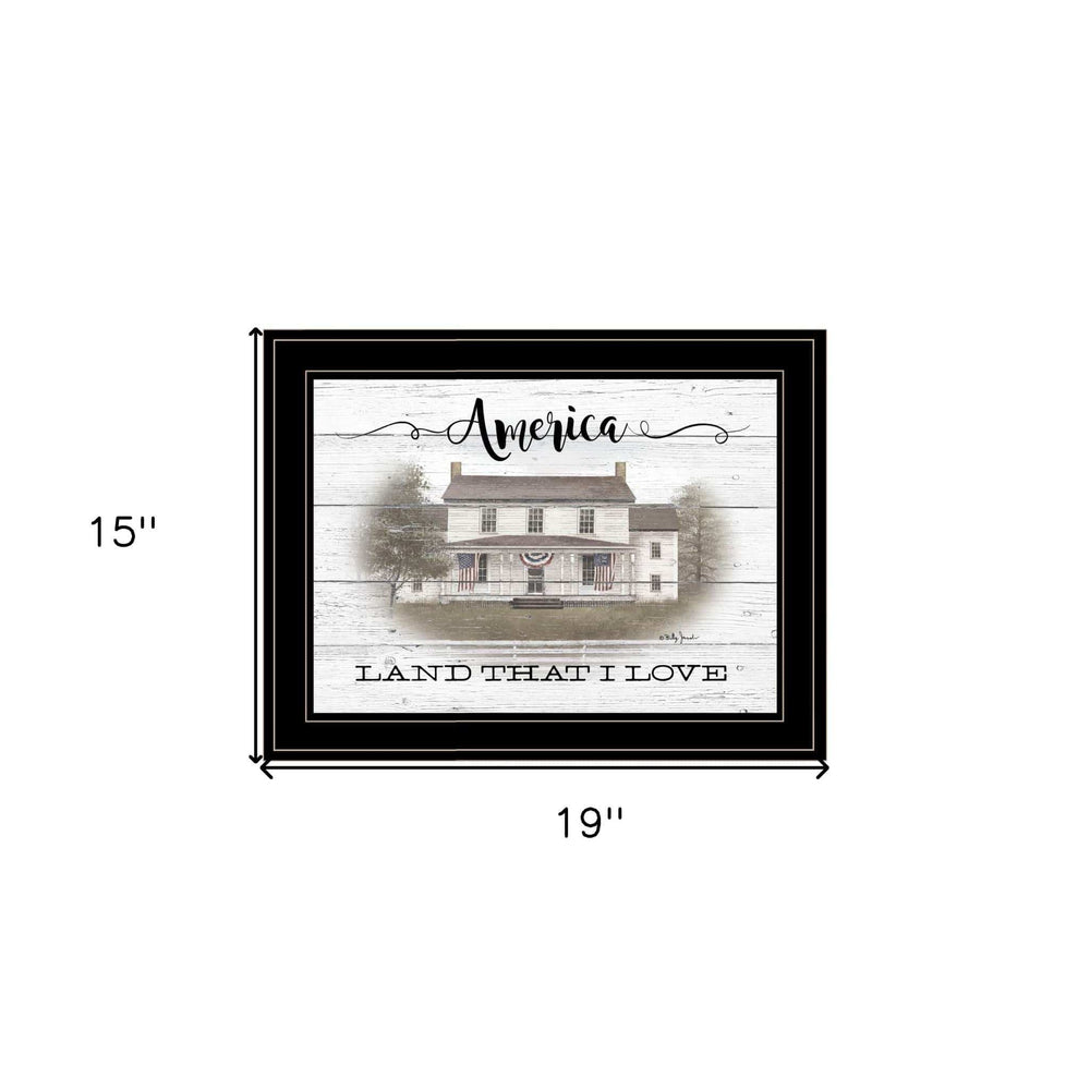 America 2 Black Framed Print Wall Art - Homeroots - Flyclothing LLC