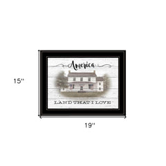 America 2 Black Framed Print Wall Art - Homeroots