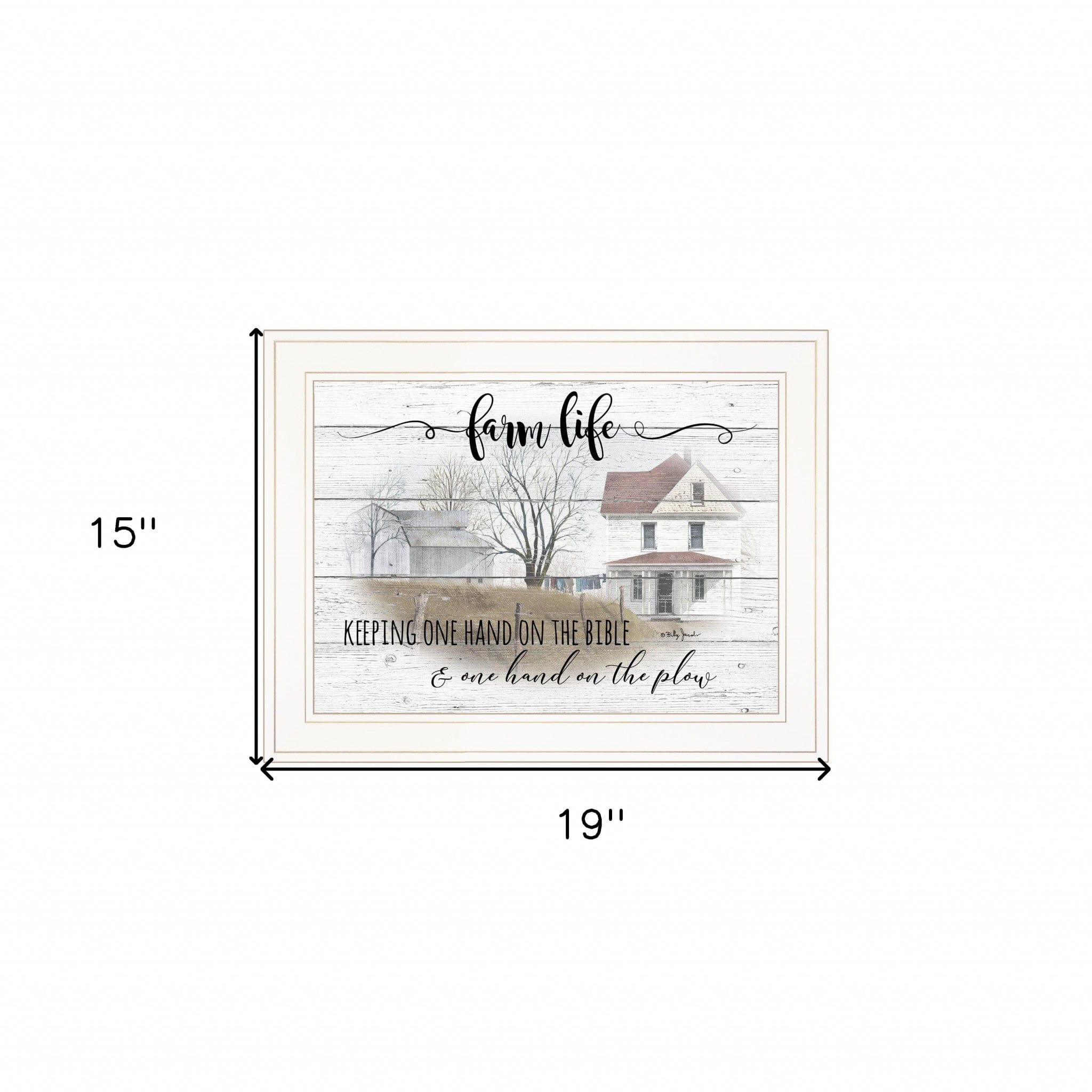 Farm Life 5 White Framed Print Wall Art - Homeroots