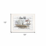 Farm Life 5 White Framed Print Wall Art - Homeroots - Flyclothing LLC