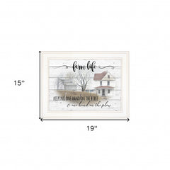 Farm Life 5 White Framed Print Wall Art - Homeroots