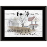 Farm Life 6 Black Framed Print Wall Art - Homeroots - Flyclothing LLC