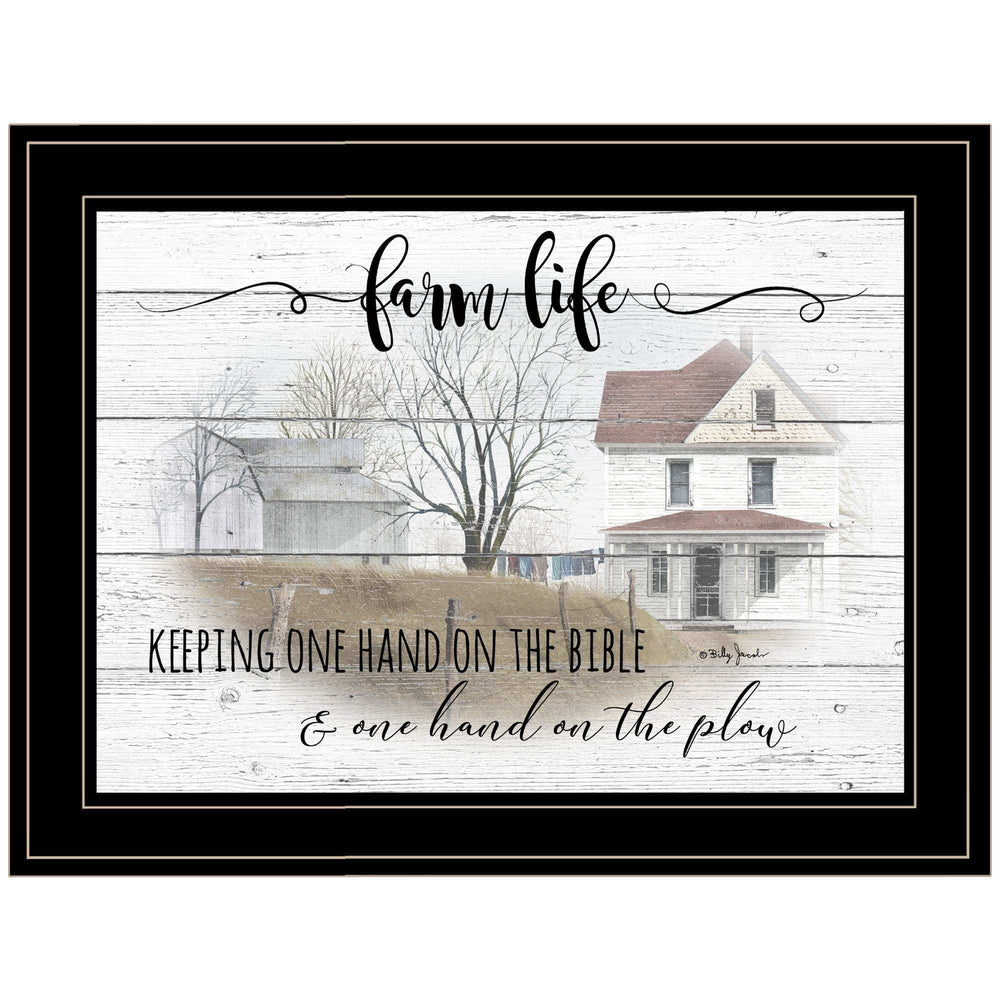 Farm Life 6 Black Framed Print Wall Art - Homeroots - Flyclothing LLC