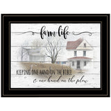 Farm Life 6 Black Framed Print Wall Art - Homeroots