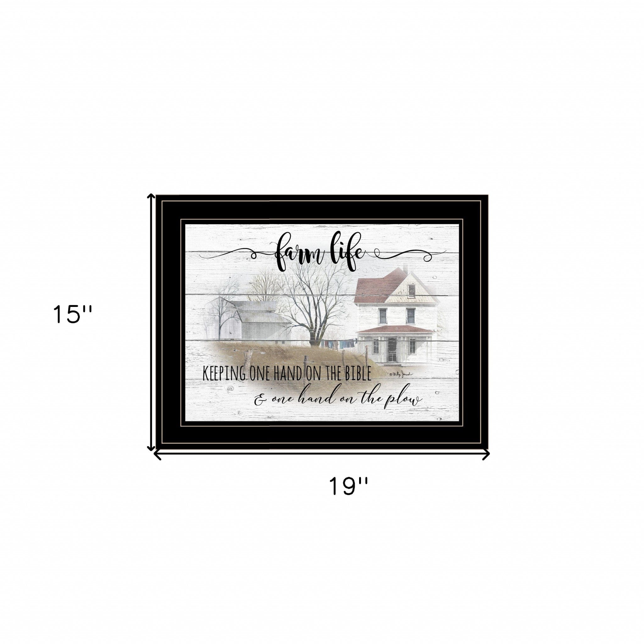 Farm Life 6 Black Framed Print Wall Art - Homeroots
