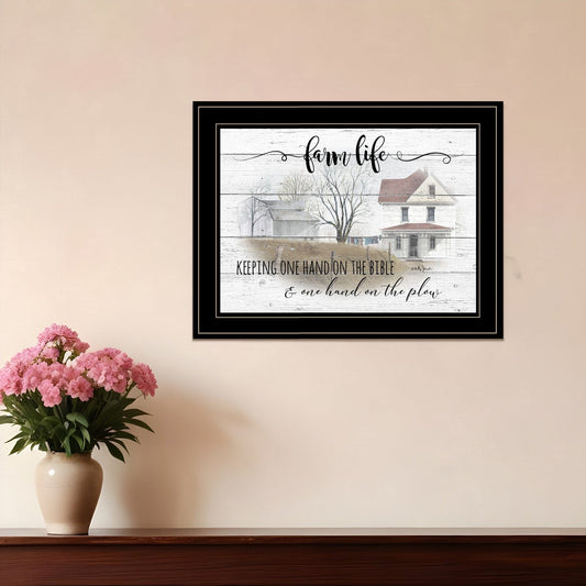 Farm Life 6 Black Framed Print Wall Art - Homeroots