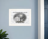 Give It To God White Framed Print Wall Art - Homeroots
