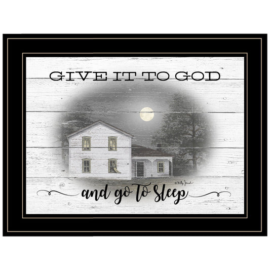 Give It To God Black Framed Print Wall Art - Homeroots