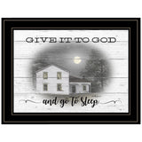 Give It To God Black Framed Print Wall Art - Homeroots