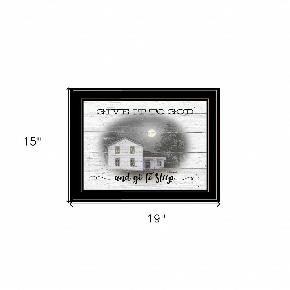 Give It To God Black Framed Print Wall Art - Homeroots - Flyclothing LLC