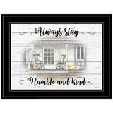 Humble and Kind 2 Black Framed Print Wall Art - Homeroots