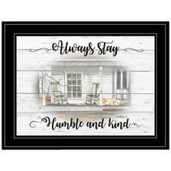 Humble and Kind 2 Black Framed Print Wall Art - Homeroots