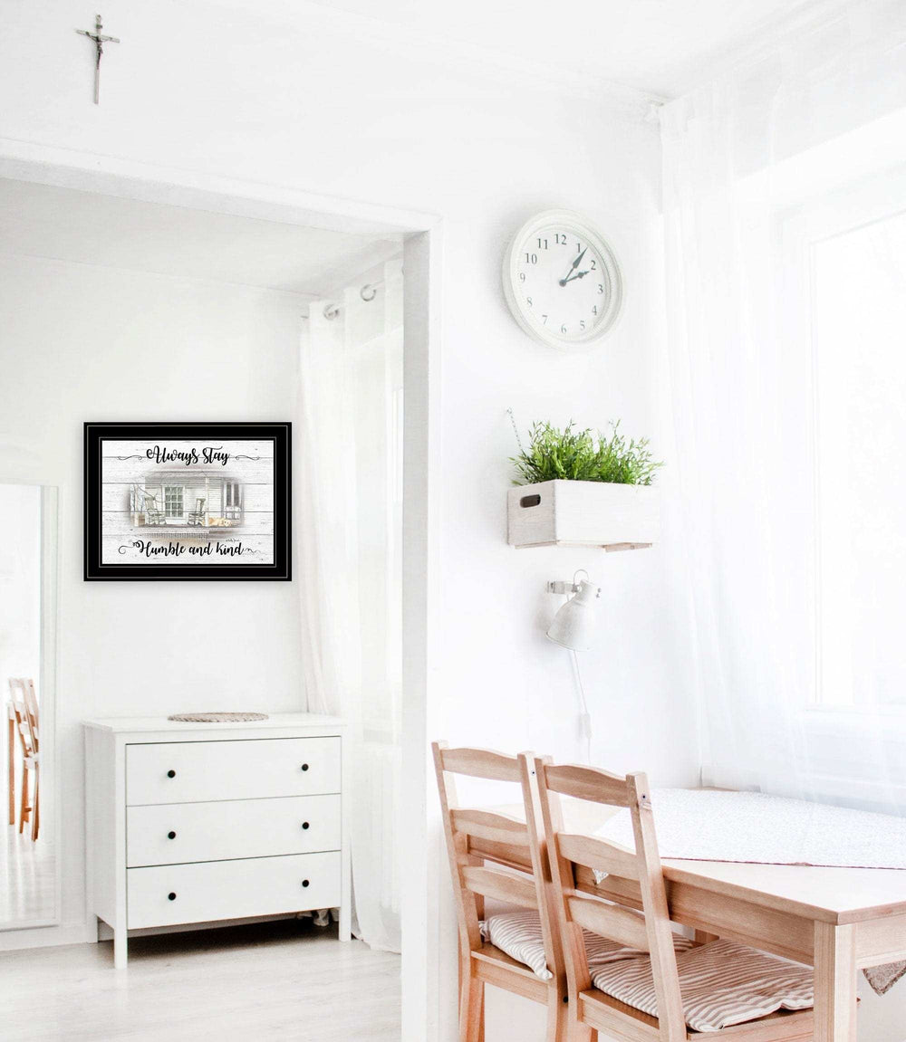 Humble and Kind 2 Black Framed Print Wall Art - Homeroots - Flyclothing LLC