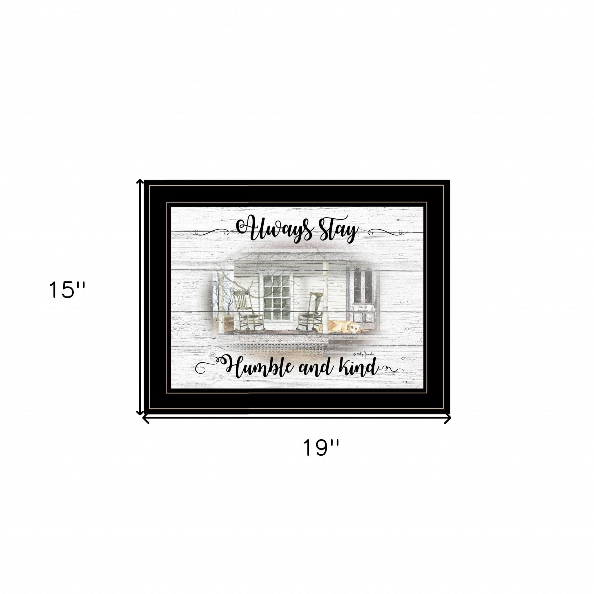 Humble and Kind 2 Black Framed Print Wall Art - Homeroots