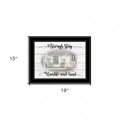 Humble and Kind 2 Black Framed Print Wall Art - Homeroots